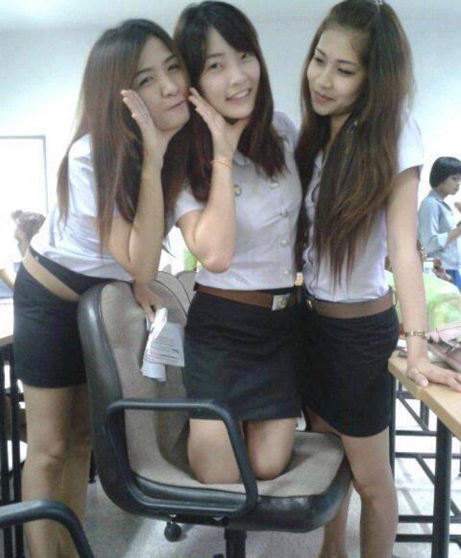 Thai school girl uniform