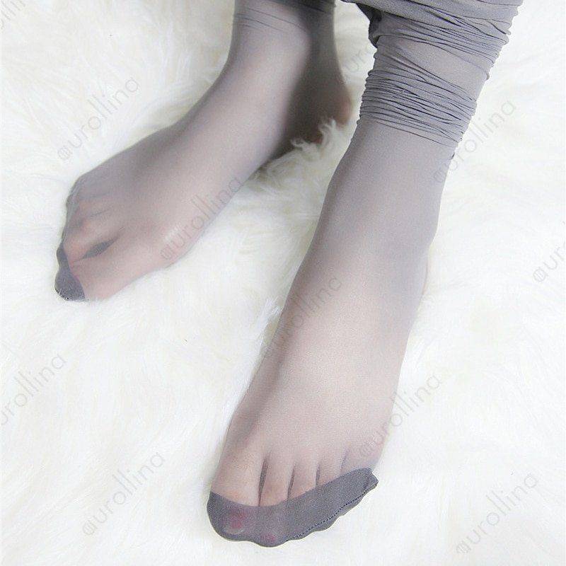 Korean stocking rip foot worship