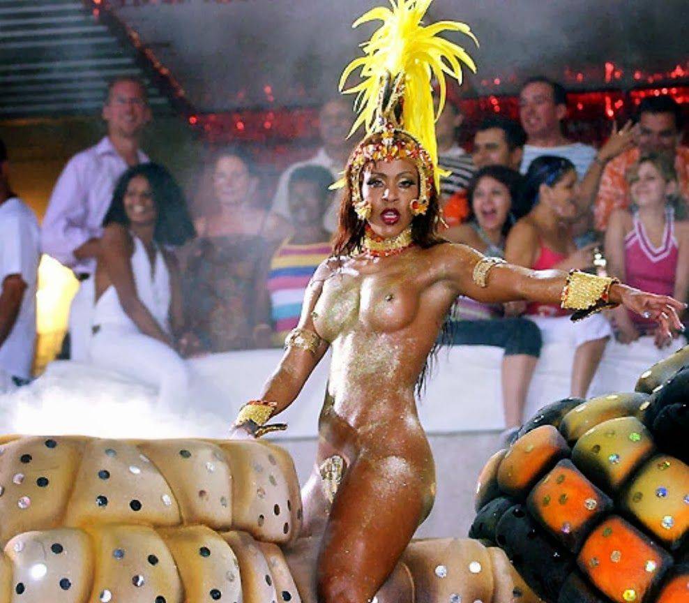 Nude girl in karnaval