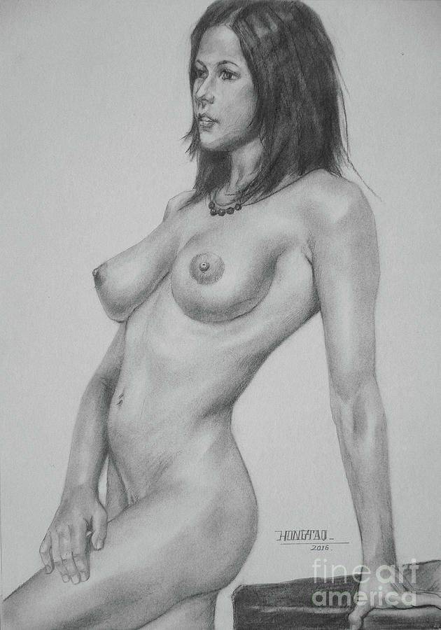 Nude girl having sex drawings