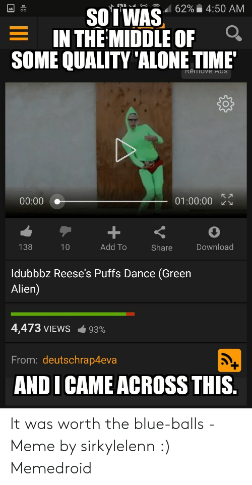 Idubbbz reese puffs dance green alien