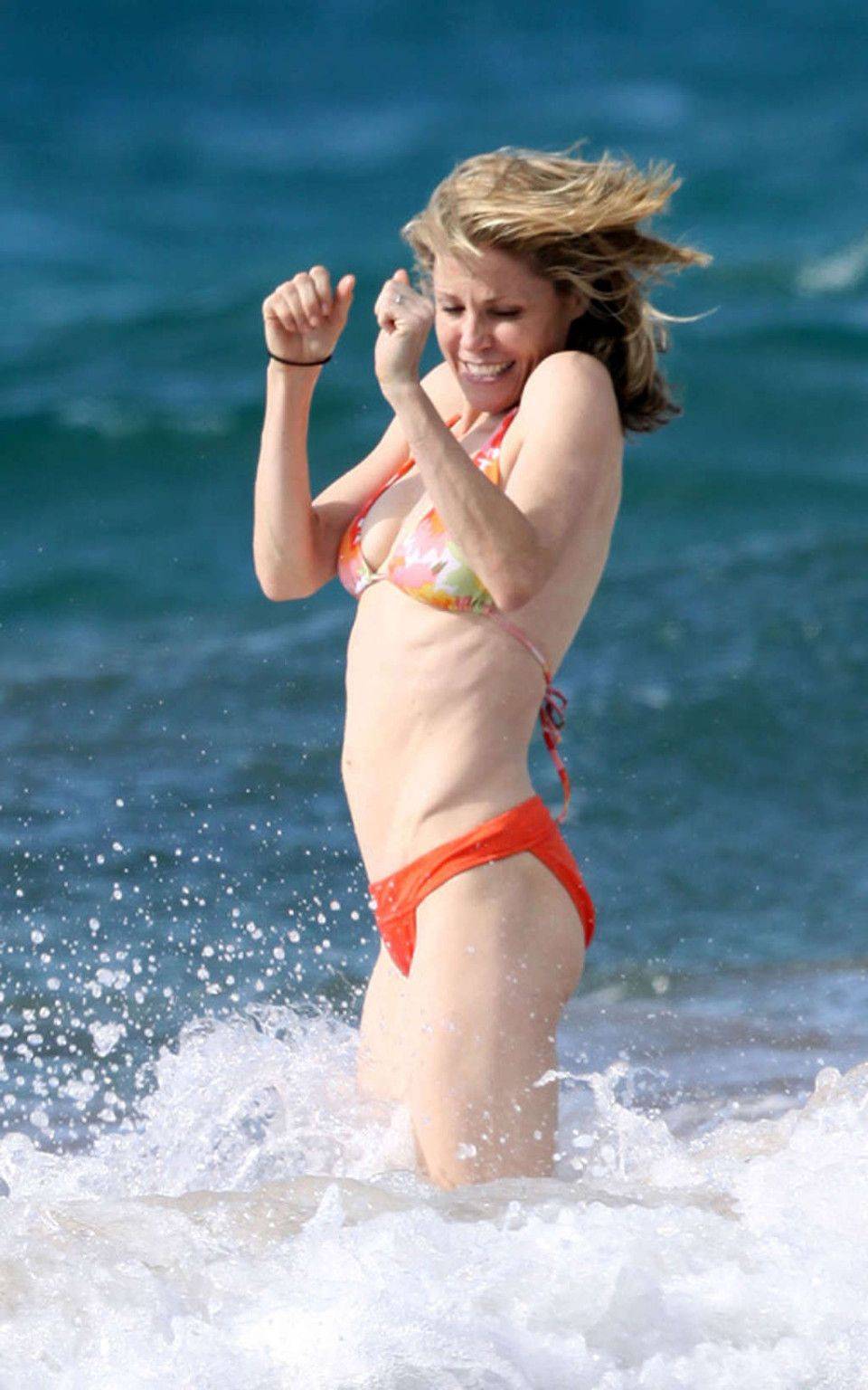 Julie swimming bikini