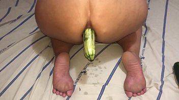best of Vegetable zucchini anal while huge