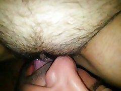 Close up pussy licking tube