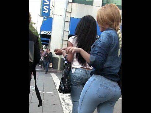 Tight candid teen jeans