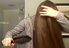 Drizzle reccomend sexy russian hairjob hair brushing