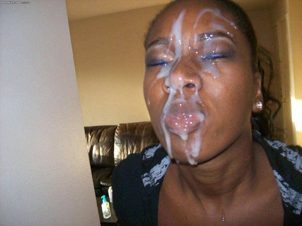 Black Girl Cum Covered Face Niche Top Mature photo image