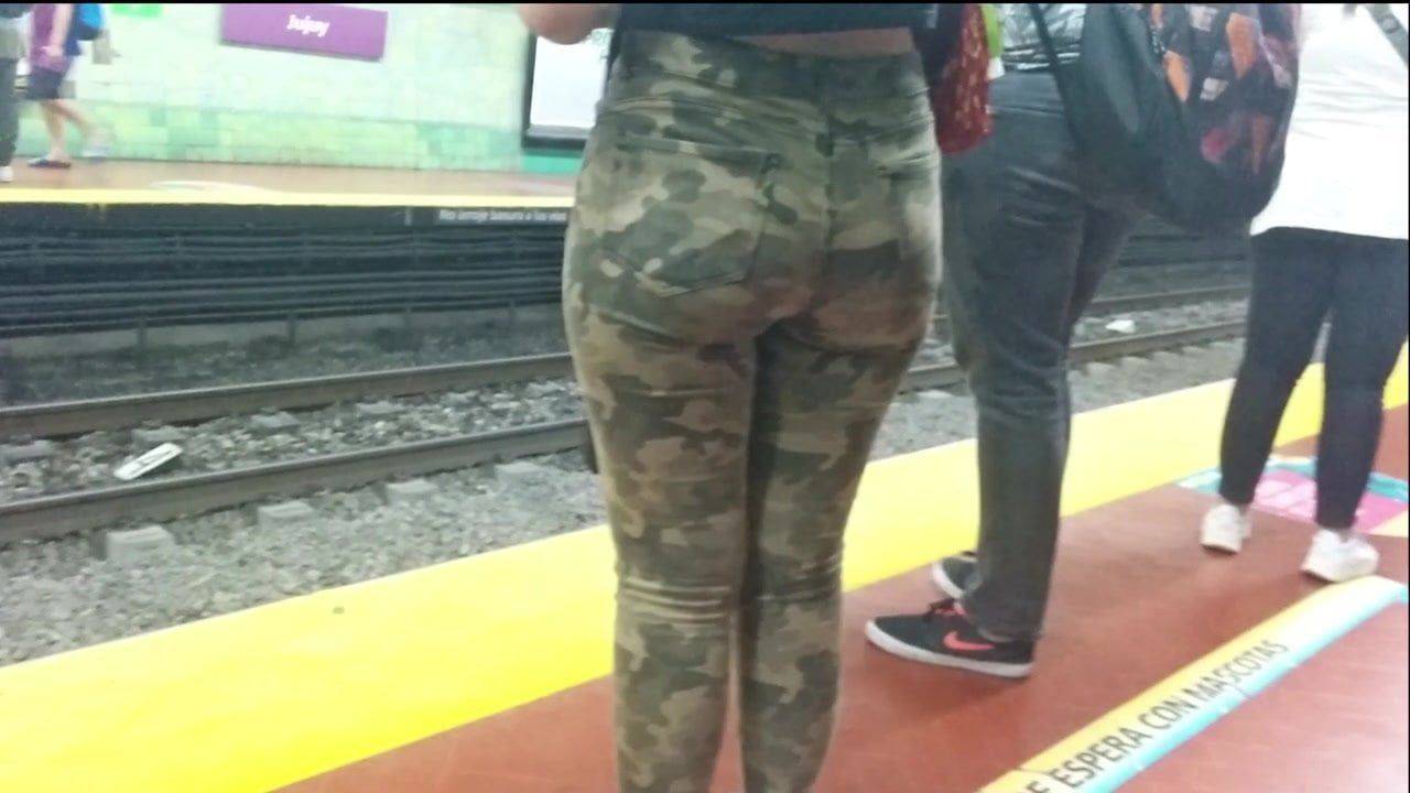 best of Butt bubble candid camo tight