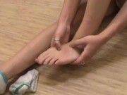 best of While ankle chinese sprains girl