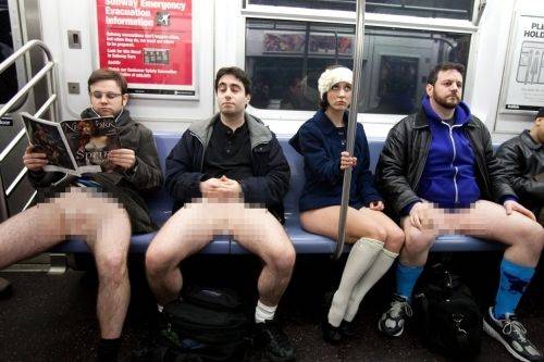Sgt. C. reccomend no pants subway ride