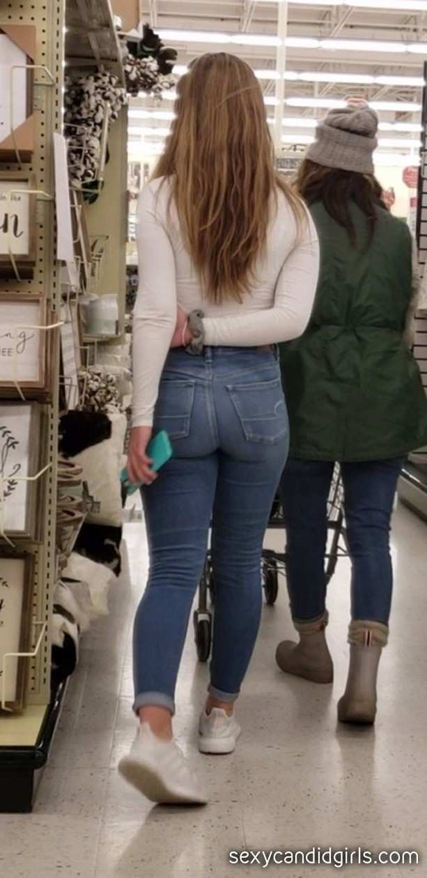 best of Teen tight jeans candid