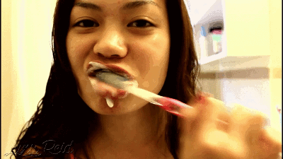 Brushing teeth dick