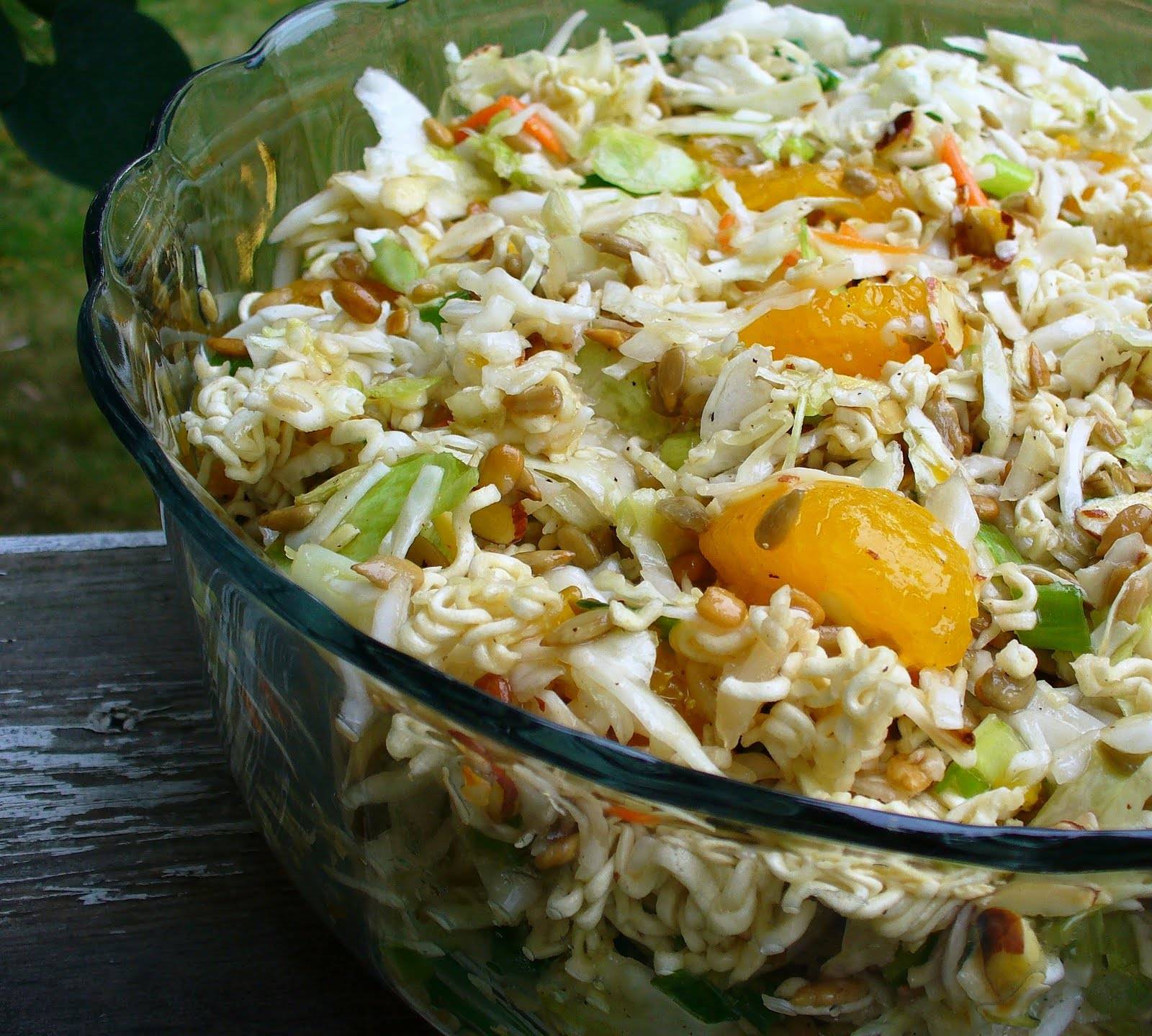 Asian noodle ramen salad