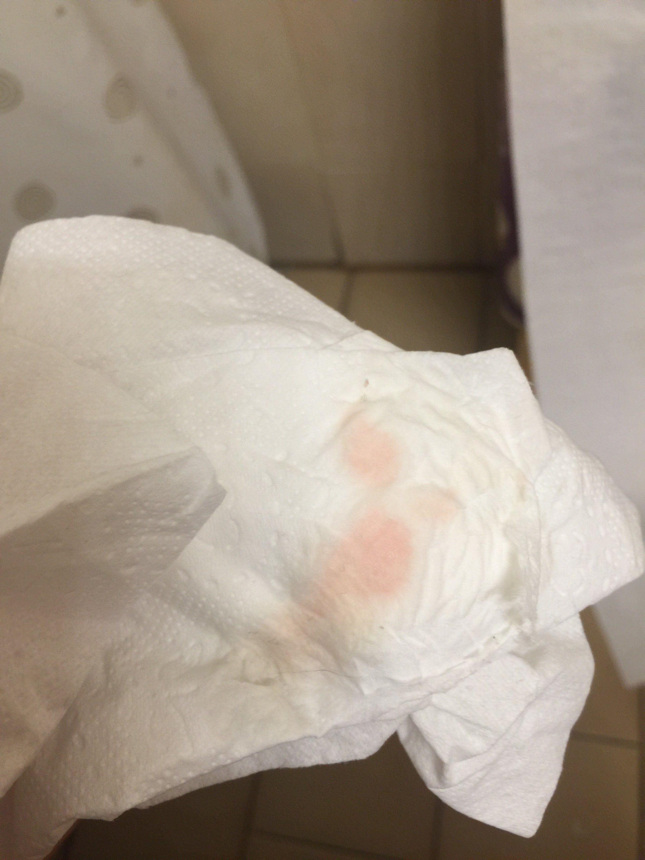 best of Pink blood on light Female after paper peeing tissue seeing