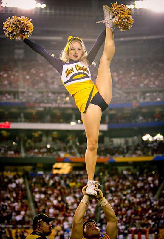 West viginia cheerleader upskirt