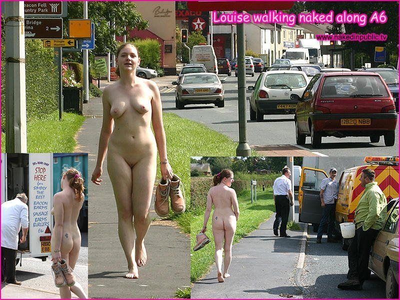 Walking nude in public