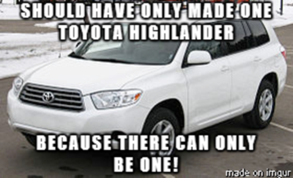 best of Highlander jokes Toyota