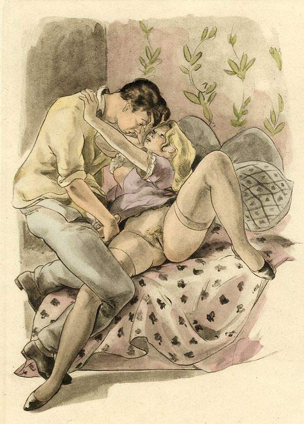 Antique erotic drawings