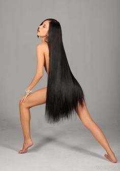 Silky long hair xxx