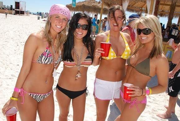 Panama beach spring break girls