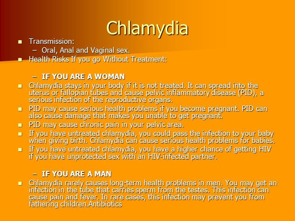 best of Sex transmission Oral chlamydia