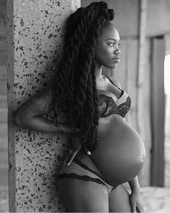 Beautiful black woman pregnant pic