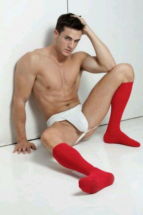 Naked men wearing socks