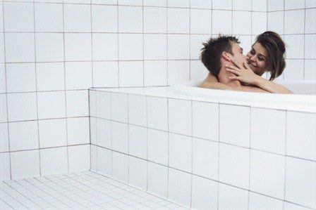 Love making on tub bath image