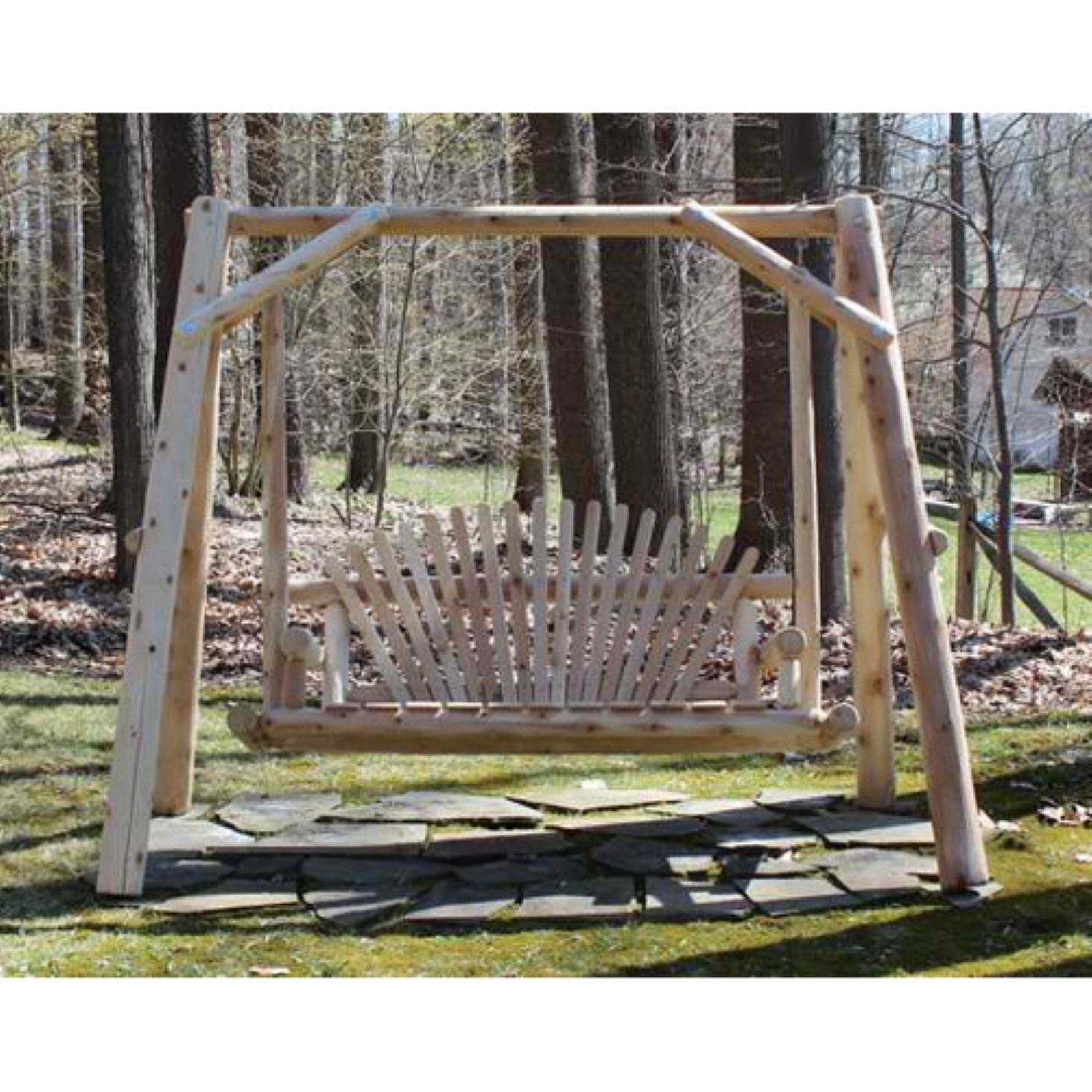 Cedar outdoor swinging gate
