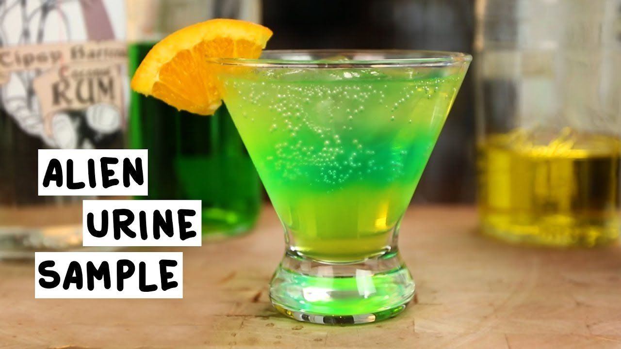 Quirk reccomend Green alien piss mixed drinks
