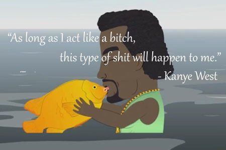 Kanye west reaction to gay fish