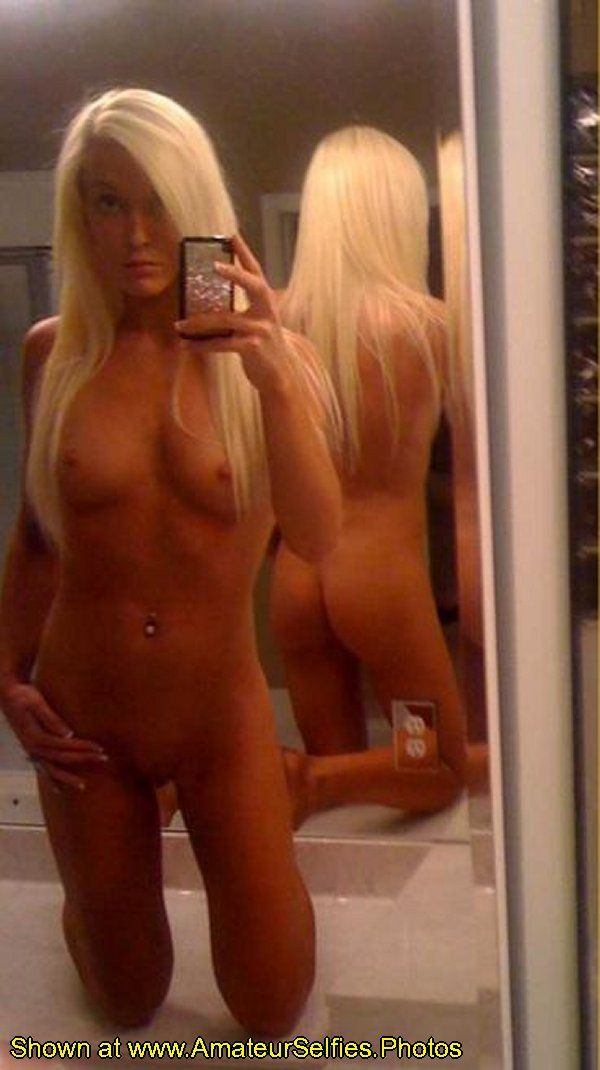 Hot blonde selfie porn