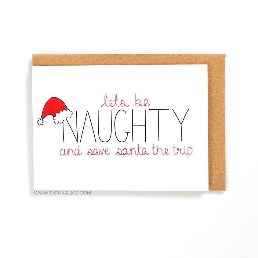 Very naughty christmas cards for her
