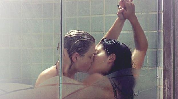 best of Shower Lesbians kissing in
