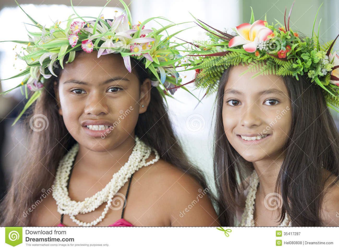 Beautiful pacific island girls