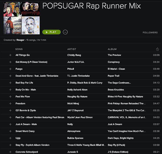 Rap music for running