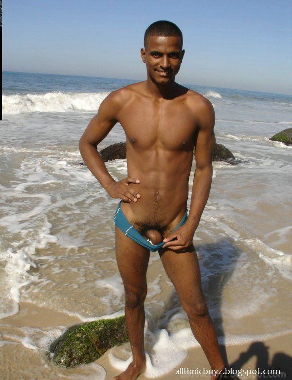 best of A beach Big dick on nude