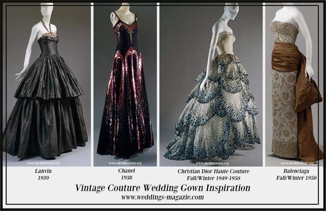 Vintage couture gowns