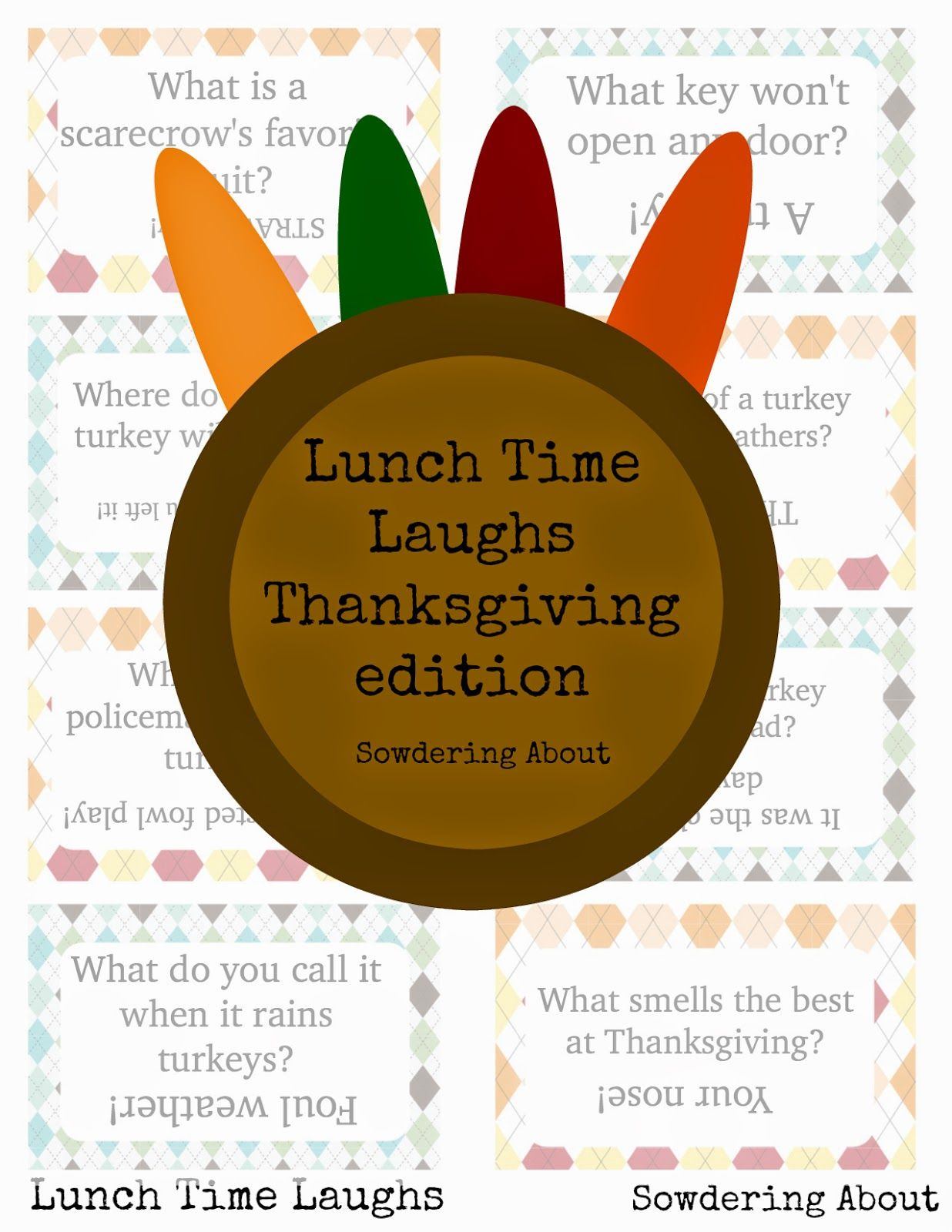 best of Thanksgiving jokes and riddles Printable