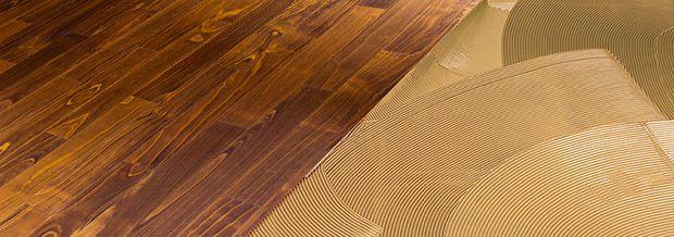 Engineered wood flooring solvent strip