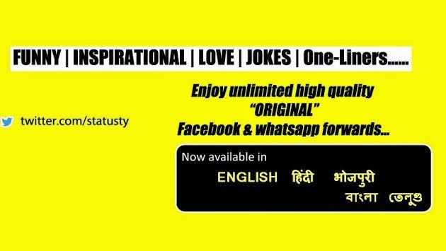 Funny one liners facebook status updates