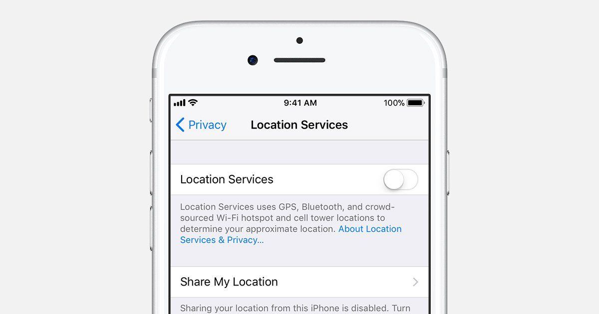 How to change location services on iphone