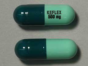 Rainbow reccomend Keflex dose for adult step throat