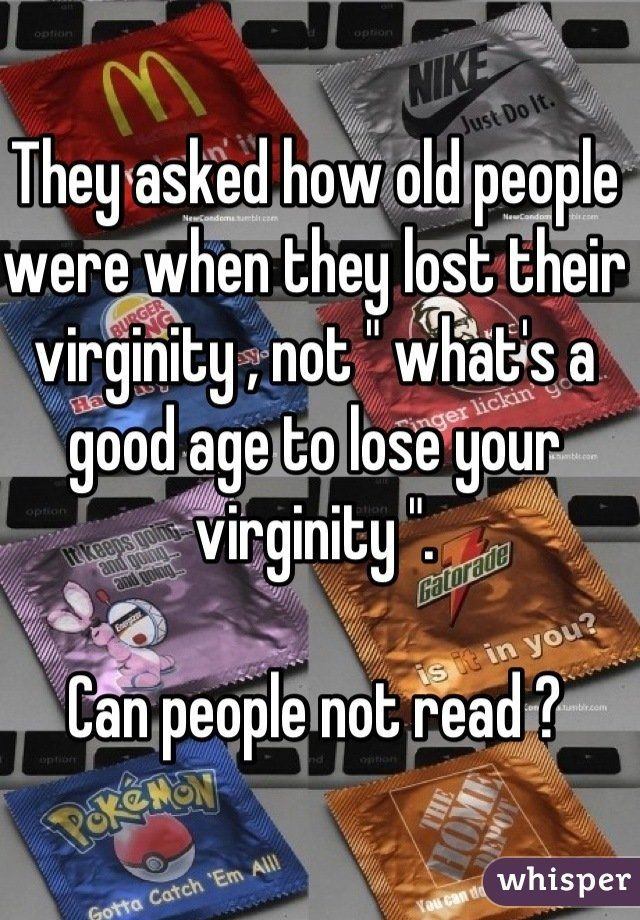 Losing your virginity at an older age