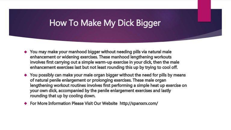 Make my dick biger