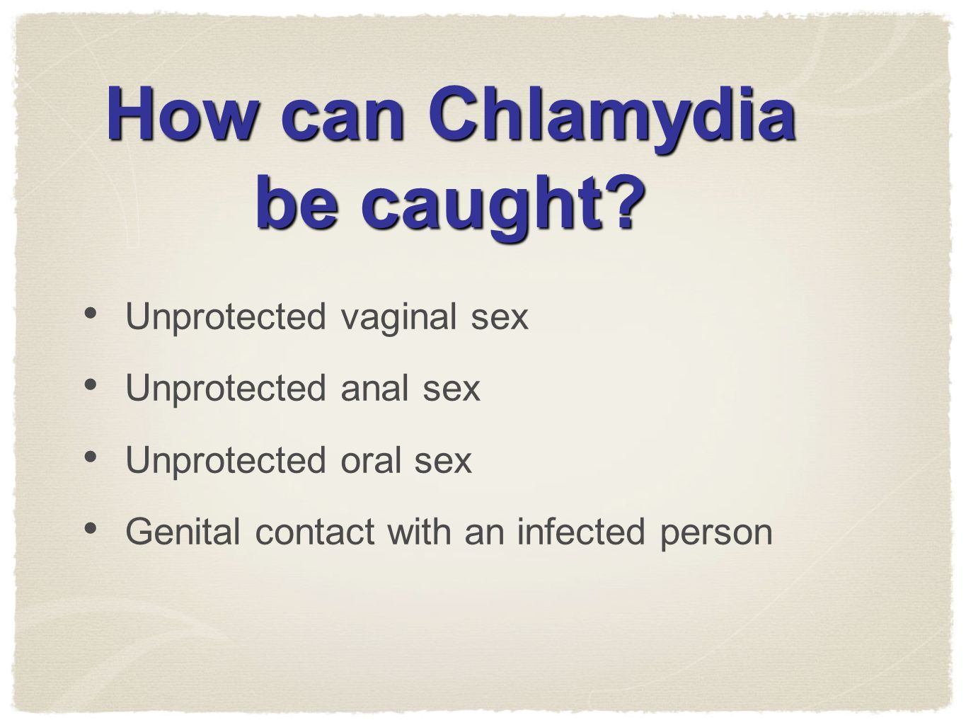 Armani reccomend Oral sex chlamydia transmission