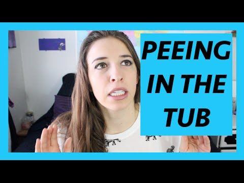 Peeing in the tub
