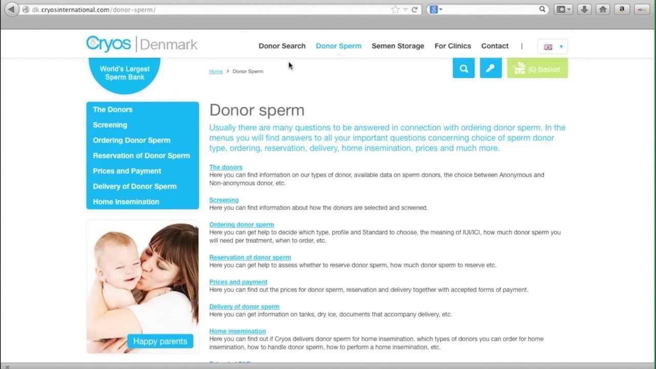 Sperm donor web