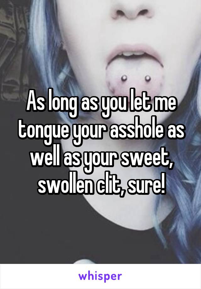 Tongue in ass hole