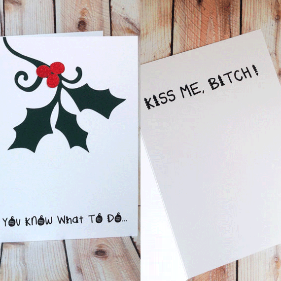 Very naughty christmas cards for her